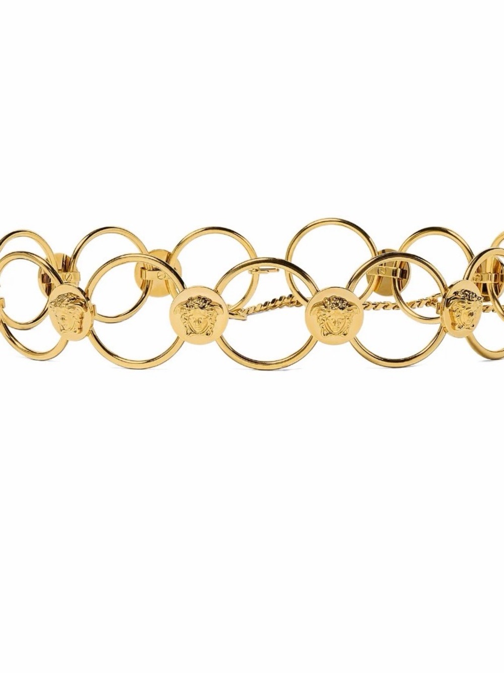 Versace Gold Medusa chain belt